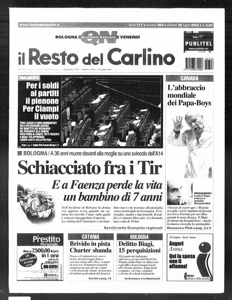 Il Resto del Carlino : giornale dell'Emilia